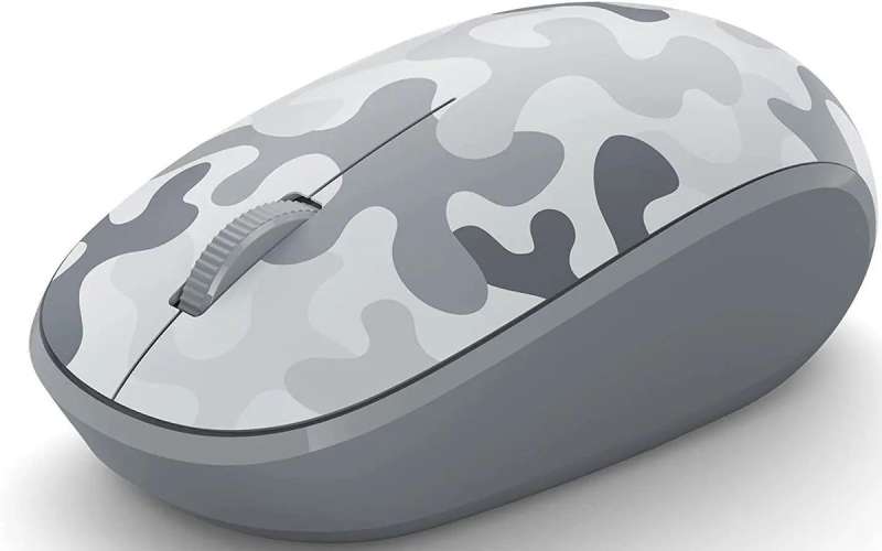 Мышь беспроводная Microsoft Arctic Camo, Bluetooth, оптическая, 4000dpi, серый [8kx-00005]
